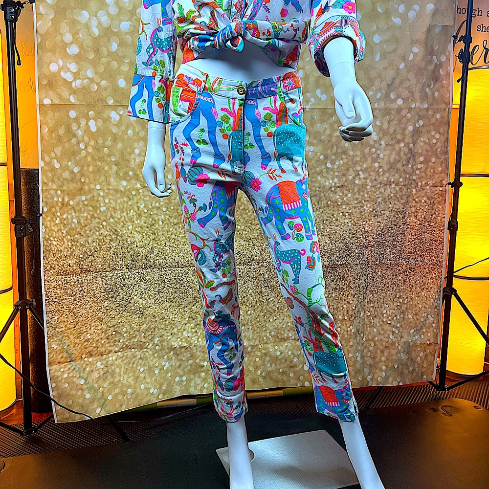 GripeLess Pull On Pant. Animal kingdom print